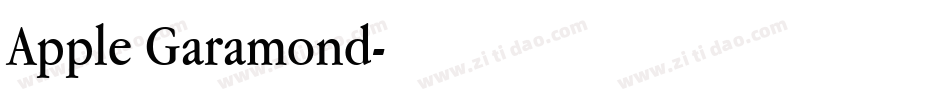 Apple Garamond字体转换